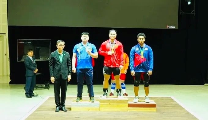 Đội tuyển cử tạ Việt Nam đứng đầu tại giải Đông Nam Á 2025