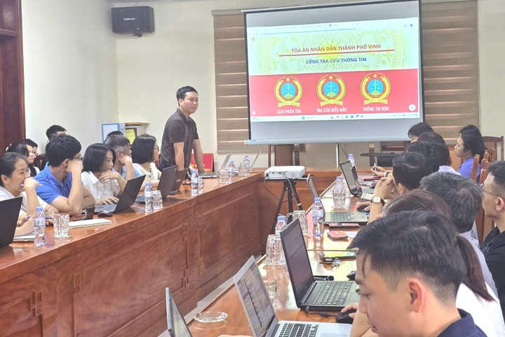 TAND thành phố Vinh: Chuyển đổi số để hướng đến nền tư pháp công khai, minh bạch, vì nhân dân phục vụ