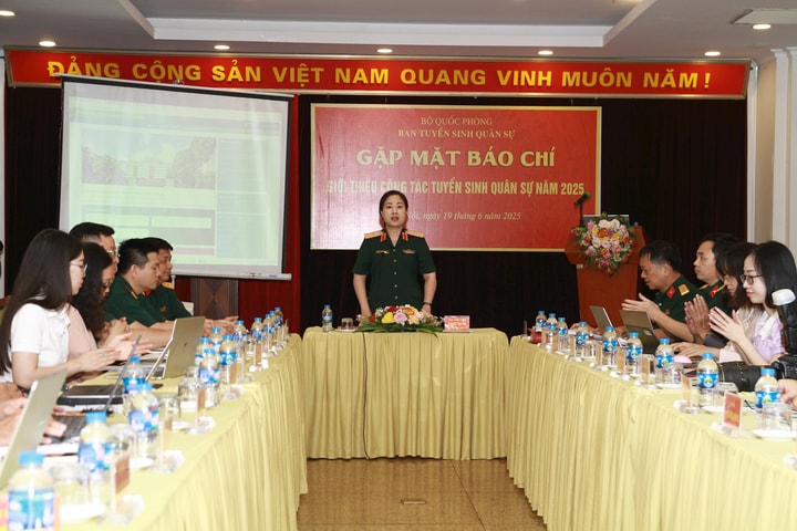 Thông tin về công tác tuyển sinh quân sự năm 2025