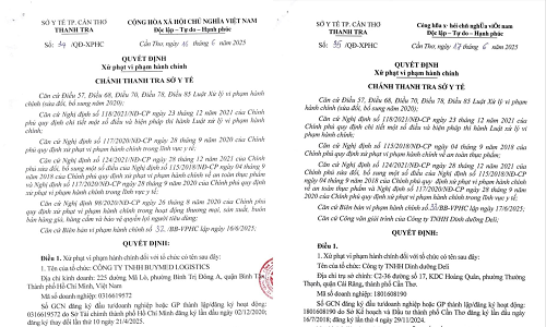 Cần Thơ: Xử phạt 2 công ty vi phạm trong kinh doanh thực phẩm và dược phẩm