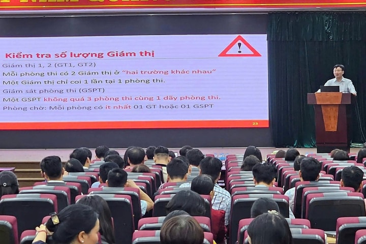 Tập huấn nghiệp vụ thanh tra kỳ thi tốt nghiệp THPT 2025