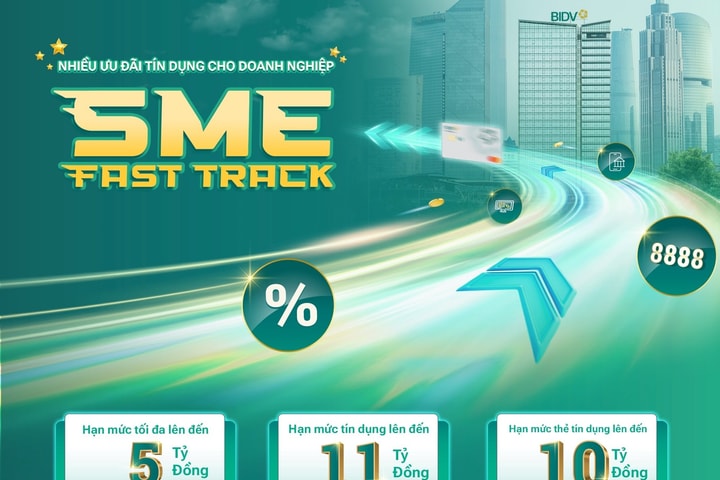 Ưu đãi vay vốn đặc biệt cho doanh nghiệp với BIDV SME Fast Track