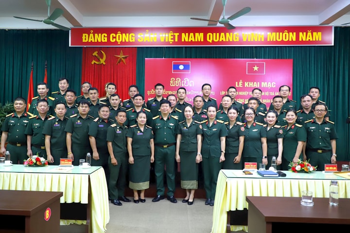 19 cán bộ Tòa án quân sự Lào tham gia lớp tập huấn nghiệp vụ