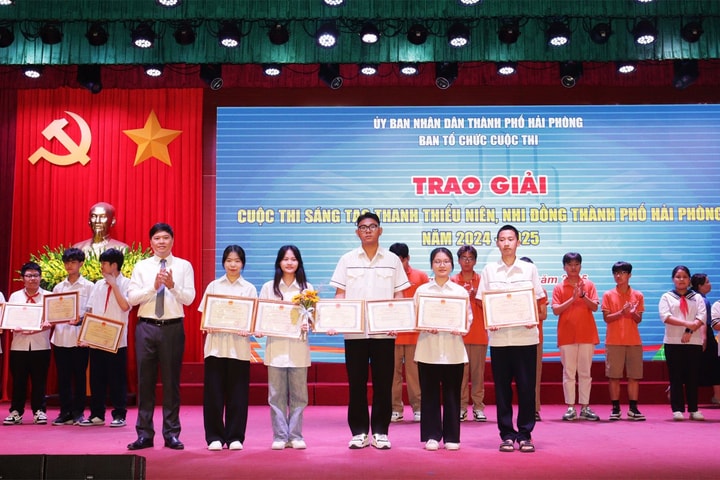 37 sản phẩm đạt giải Cuộc thi Sáng tạo thanh thiếu niên, nhi đồng Hải Phòng
