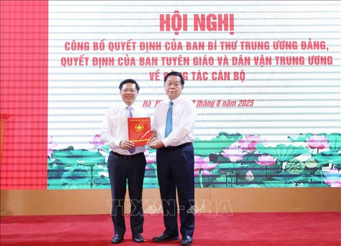 Ông Trần Thanh Lâm giữ chức Phó trưởng Ban Tuyên giáo và Dân vận Trung ương