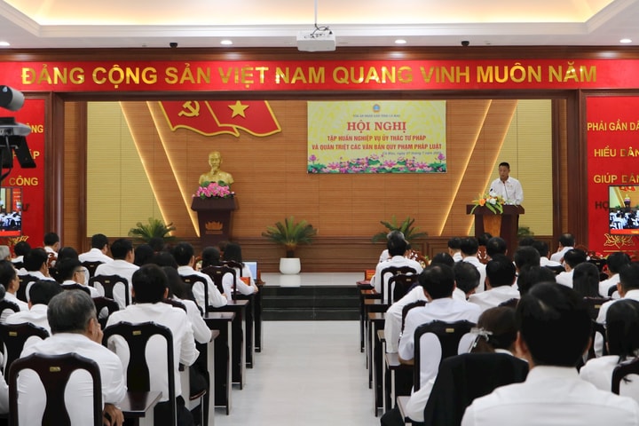 TAND tỉnh Cà Mau tổ chức tập huấn nghiệp vụ ủy thác tư pháp