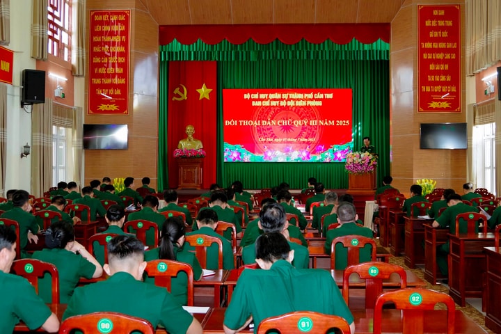 BĐBP TP Cần Thơ đối thoại dân chủ với cán bộ chiến sĩ khối cơ quan Ban chỉ huy