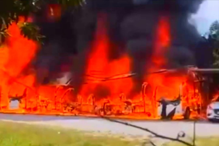 Cháy lớn thiêu rụi nhiều tài sản