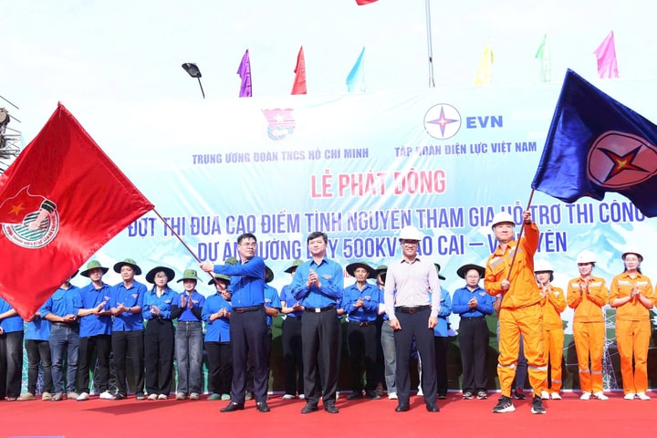 Phát động thi đua cao điểm tình nguyện hỗ trợ Dự án đường dây 500kV Lào Cai – Vĩnh Yên