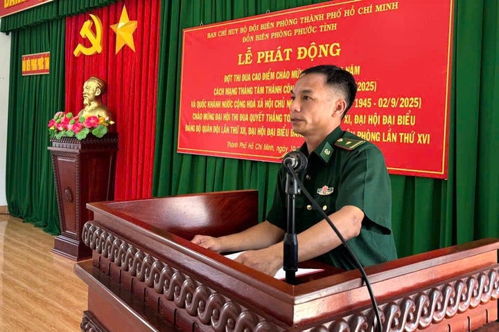 Đồn Biên phòng Phước Tỉnh thi đua “Phát cao cờ hồng tháng Tám - Thi đua giành 3 nhất”