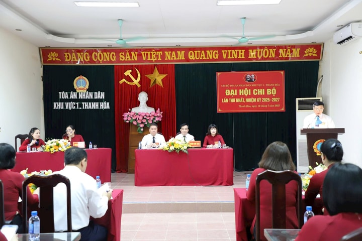 TAND Khu vực 1 – Thanh Hóa tổ chức Đại hội Chi bộ lần thứ nhất