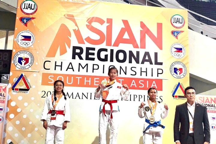 Các nữ võ sĩ Cao Bằng giành HCV giải Jujitsu Đông Nam Á