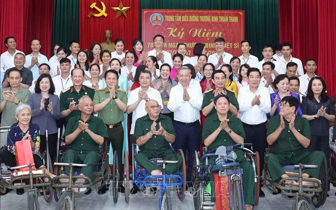 Tổng Bí thư Tô Lâm: Người có công là tài sản quý, là biểu tượng của ý chí, nghị lực Việt Nam