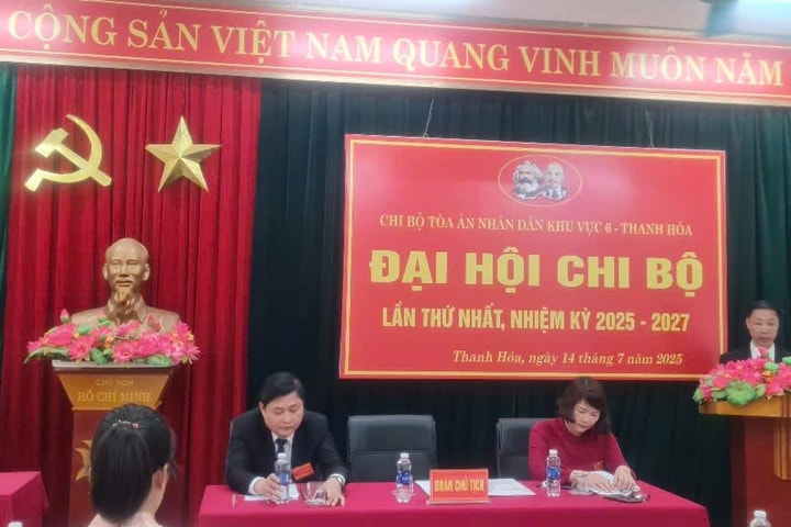 Đại hội Chi bộ lần thứ nhất TAND Khu vực 6 – Thanh Hóa