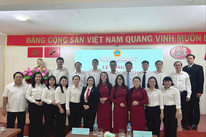 TAND khu vực 3 – TP.HCM công bố quyết định bổ nhiệm chức vụ lãnh đạo Văn phòng