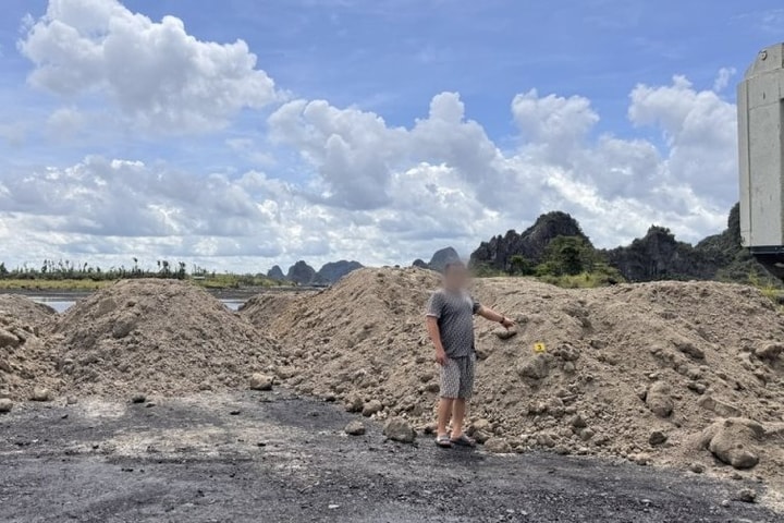 Đổ thải trái phép gần 175 tấn bã bê tông, 4 người bị khởi tố