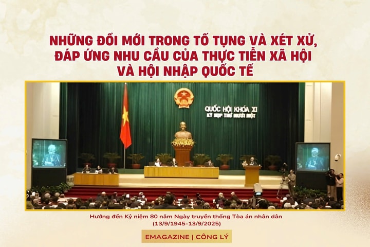 Những đổi mới trong tố tụng và xét xử, đáp ứng nhu cầu của thực tiễn xã hội và hội nhập quốc tế