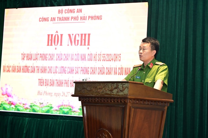 Hải Phòng tập huấn nâng cao năng lực PCCC cho công an cơ sở