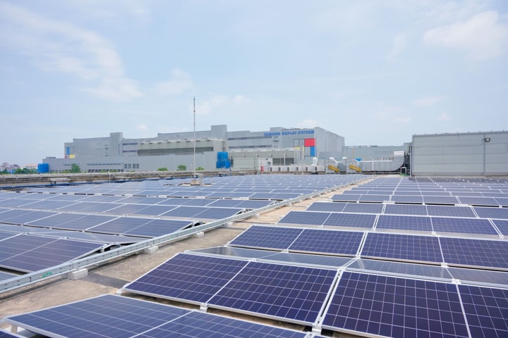 Samsung Electronics Việt Nam khánh thành dự án điện mặt trời áp mái tại nhà máy Bắc Ninh