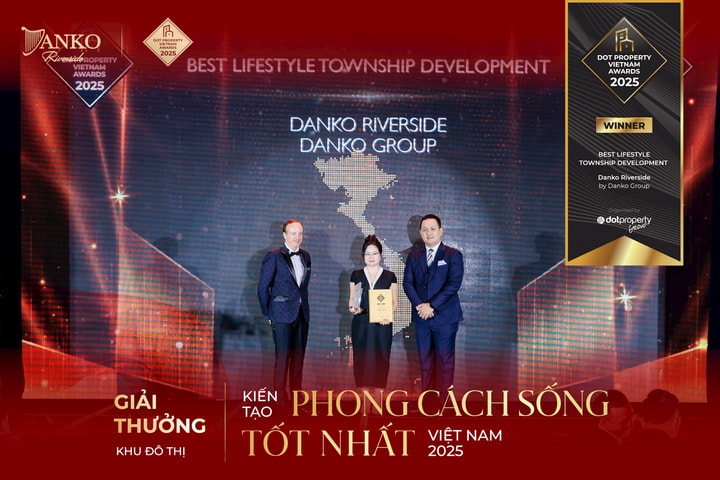 Danko Riverside giành giải thưởng KĐT kiến tạo phong cách sống tốt nhất Việt Nam