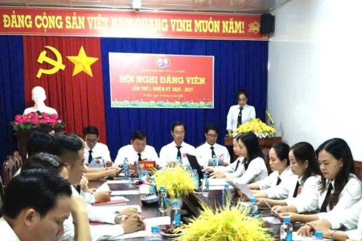 TAND khu vực 3 – Cà Mau tổ chức thành công Hội nghị đảng viên, nhiệm kỳ 2025 -2027
