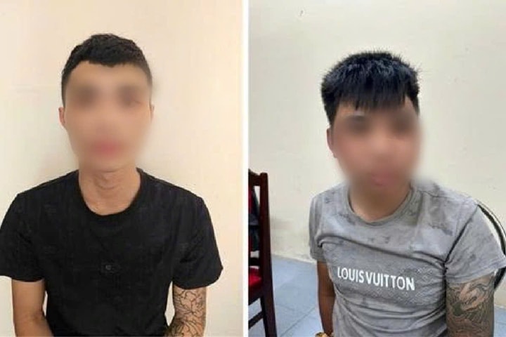 Bắt hai thanh niên cướp điện thoại của phụ nữ chở con nhỏ