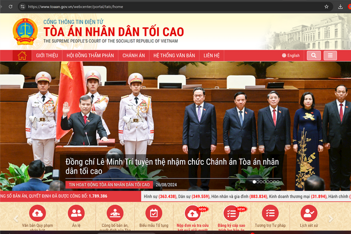 TAND tối cao đề xuất thực hiện thủ tục tố tụng trên môi trường điện tử