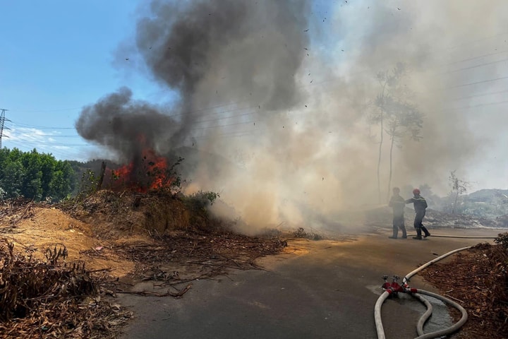 Khống chế kịp thời vụ cháy gần Trung tâm hỏa táng