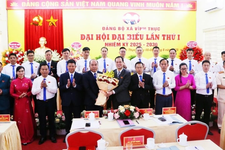 Đại hội Đảng bộ xã Vĩnh Thực: Quyết tâm phát triển đảo xanh, kinh tế bền vững