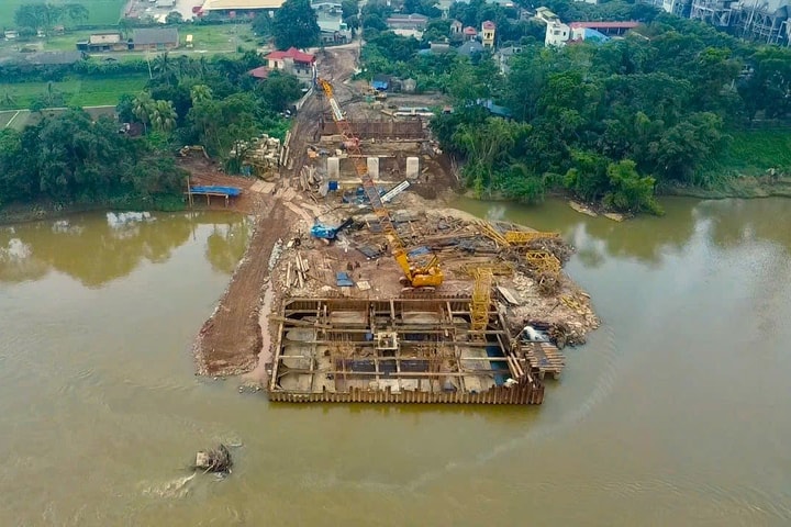 Thái Nguyên đẩy nhanh tiến độ thi công cầu Quang Vinh 1