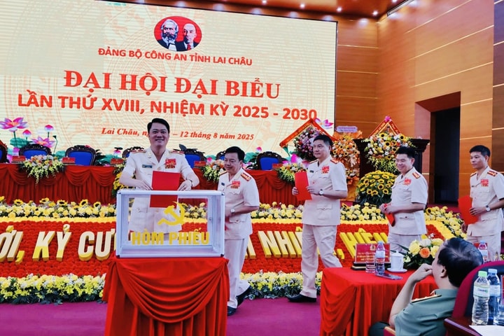 Đảng bộ Công an tỉnh Lai Châu tổ chức thành công Đại hội "điểm" trên cấp cơ sở