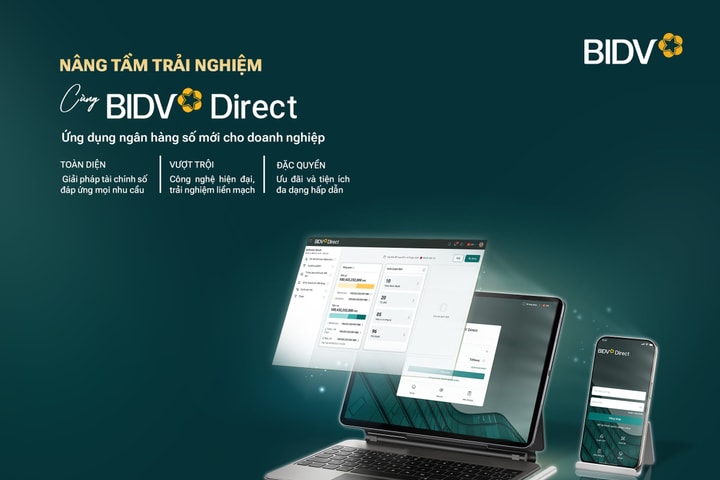 BIDV Direct - ứng dụng số hữu ích dành cho khách hàng tổ chức