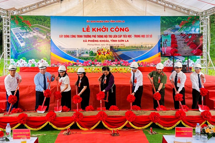 Khởi công xây dựng Trường Phổ thông nội trú liên cấp tại xã biên giới Phiêng Khoài, Sơn La