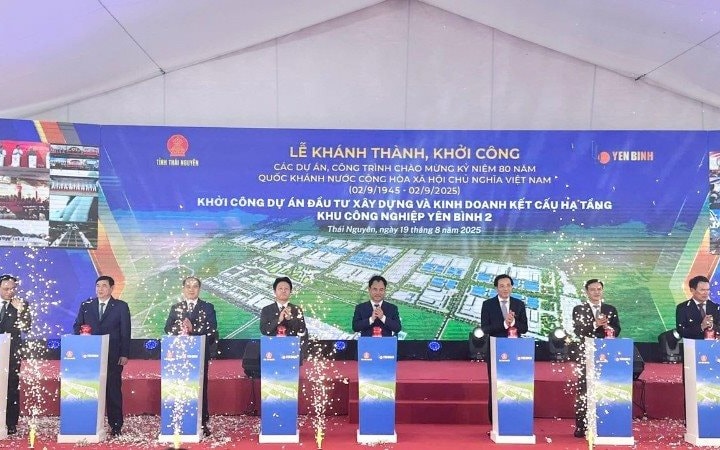 Thái Nguyên khởi công, khánh thành loạt dự án trọng điểm chào mừng Quốc khánh