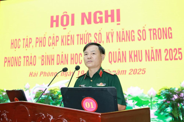 Quân khu 3 tổ chức học tập, phổ cập kiến thức số, kỹ năng số