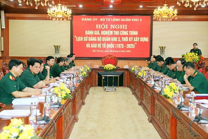 Quân khu 3 nghiệm thu công trình lịch sử Đảng bộ giai đoạn 1975-2025