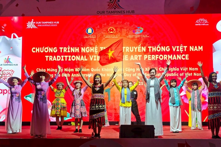 Biểu diễn phục vụ cộng đồng người Việt Nam tại Singapore