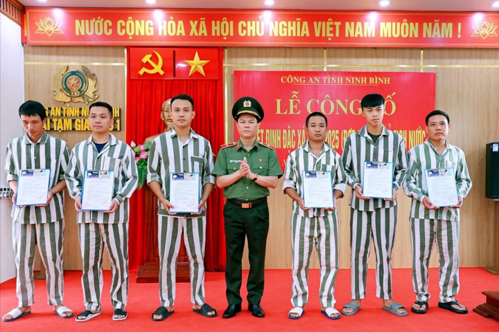 Ninh Bình: Hàng trăm phạm nhân được đặc xá dịp Quốc khánh 2/9