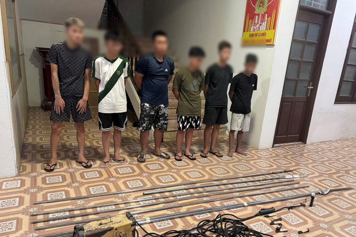 Bắt khẩn cấp 2 nhóm thanh thiếu niên chuẩn bị hung khí hỗn chiến