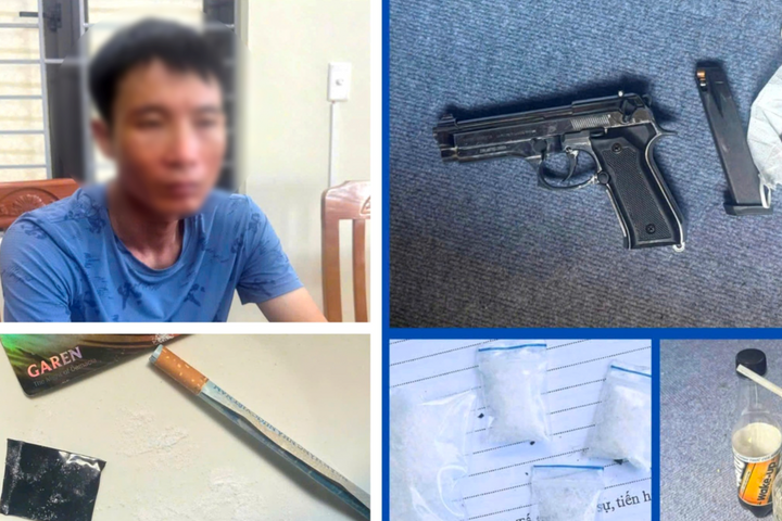 Bắt đối tượng mua bán ma túy, tàng trữ súng đạn