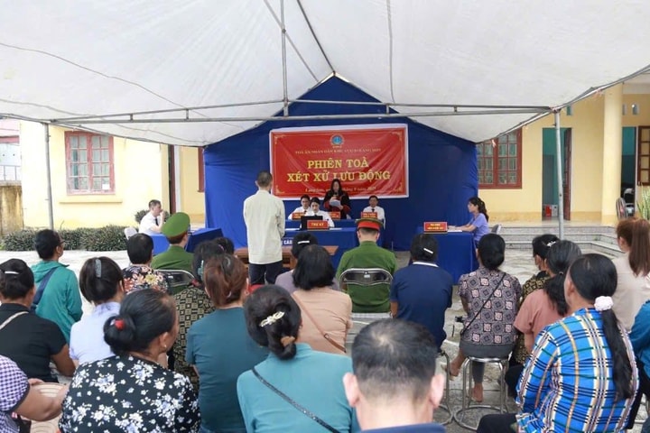 TAND khu vực 3 – Lạng Sơn tuyên truyền pháp luật qua phiên tòa lưu động