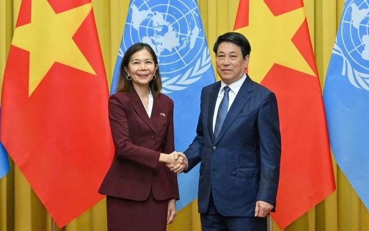 Chủ tịch nước Lương Cường tiếp Điều phối viên thường trú và Trưởng đại diện các tổ chức Liên hợp quốc tại Việt Nam