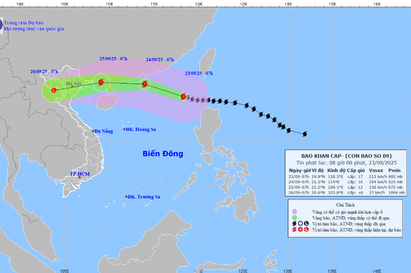 Hà Tĩnh dồn sức cao nhất ứng phó với siêu bão Ragasa