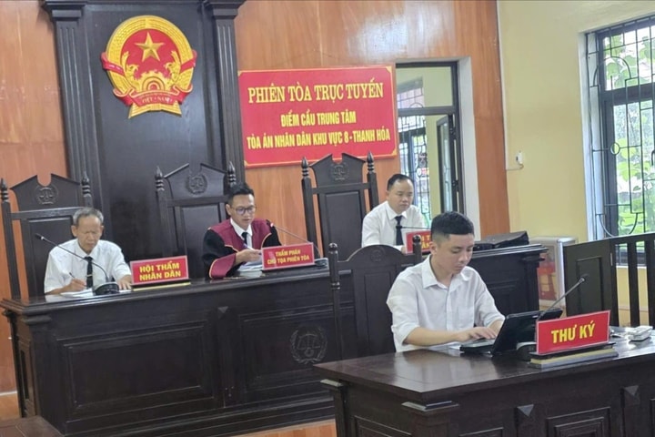 TAND khu vực 8 - Thanh Hóa tổ chức 5 phiên tòa xét xử trực tuyến