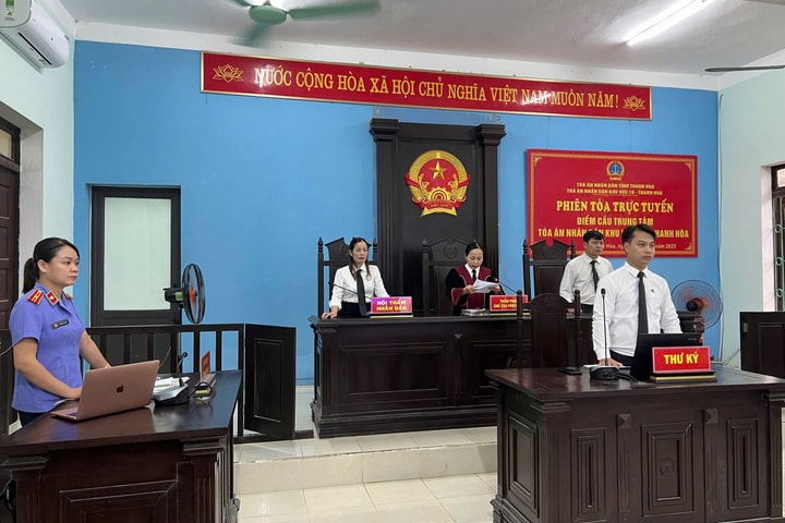 TAND khu vực 10 - Thanh Hóa tổ chức phiên tòa rút kinh nghiệm trực tuyến