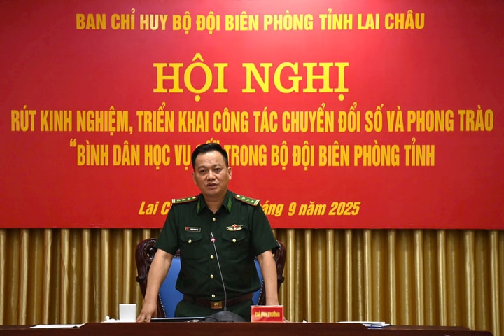 BĐBP Lai Châu họp rút kinh nghiệm công tác chuyển đổi số