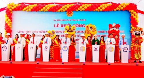 An Giang: Khởi công cầu vượt eo biển chào mừng Đại hội Đảng bộ tỉnh
