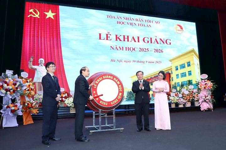 Học viện Tòa án tổ chức Lễ khai giảng năm học 2025 - 2026