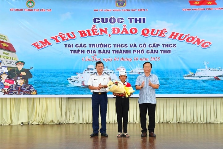 Sôi nổi chương trình “Cảnh sát biển đồng hành với ngư dân” và Cuộc thi “Em yêu biển, đảo quê hương” tại Cần Thơ