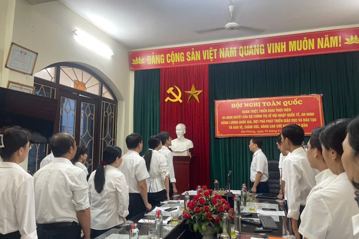 TAND Khu vực 2 - Hải Phòng: Chào cờ đầu tuần gắn với sinh hoạt chuyên môn